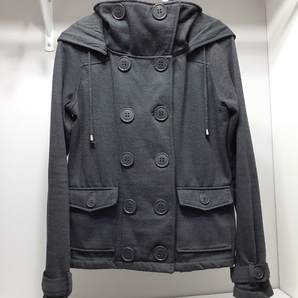 Jacket in charcoal gray with buttons galore - Picture 2 of 3